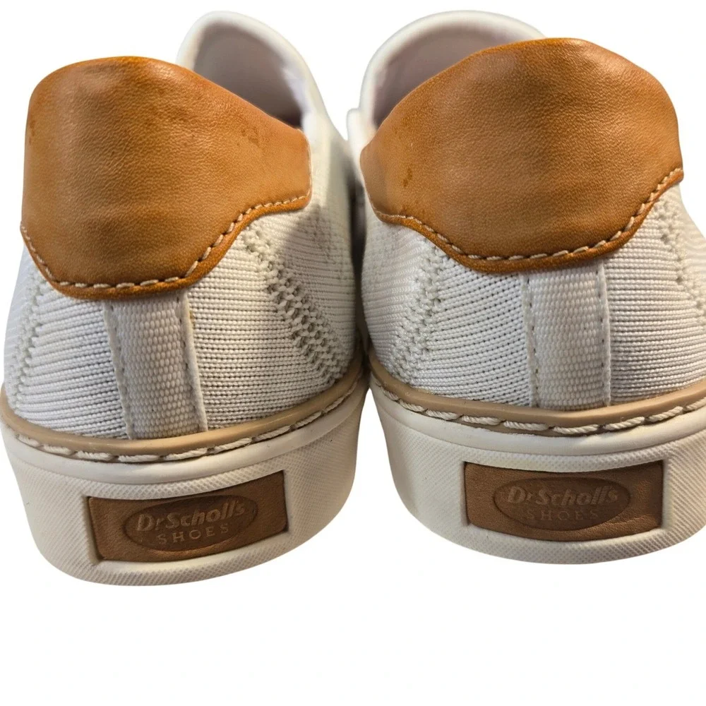 Dr Scholls Madi Knit White Slip On Sneakers Womens 8.5 Loafers BE FREE Energy - Picture 5 of 8